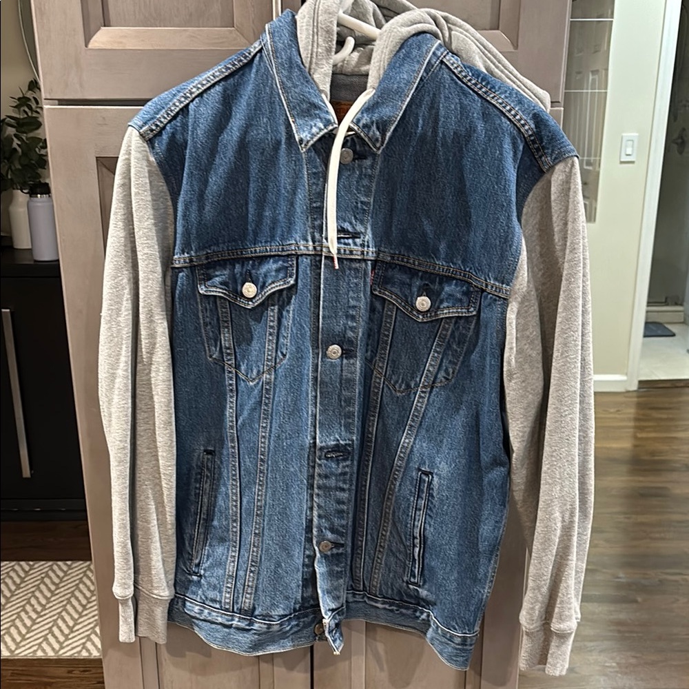 Levi’s Denim and Gray Jacket